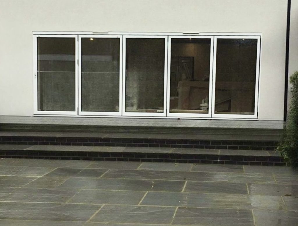 five panel bi-fold door